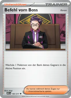Befehl vom Boss
