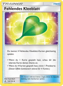 Fehlendes Kleeblatt