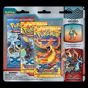 Flashfire Collector Pin 3 Pack Blister [Mega Lucario]