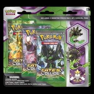 Fates Collide Three Pack Pin Blisters [Zygarde]