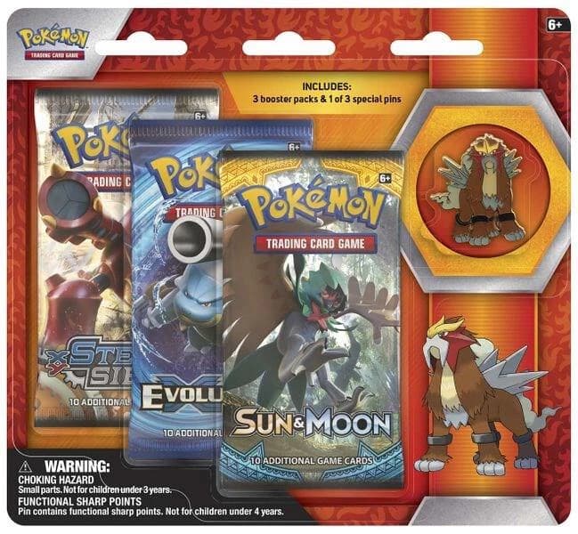 Legendary Beasts Collector Pin 3 Pack Blister [Entei]