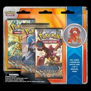 Steam Siege Collectible Pin 3 Pack Blister [Volcanion]