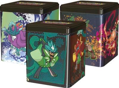 Pokemon Stacking Tins: Treasures of Ruin, Paradox Pokemon, Ogerpon [Set of 3]