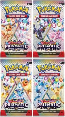 Prismatic Evolutions Booster Pack Art Bundle [Set of 4]