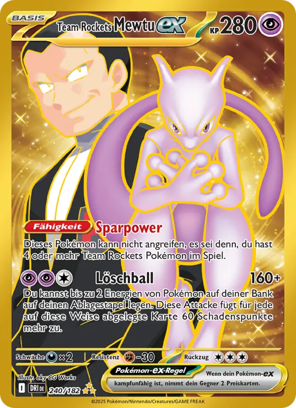 Team Rockets Mewtu-ex