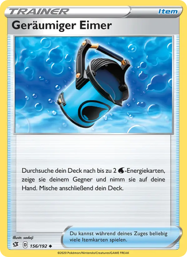 Geräumiger Eimer