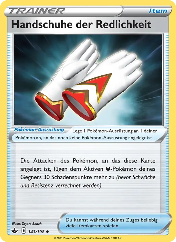 Handschuhe der Redlichkeit