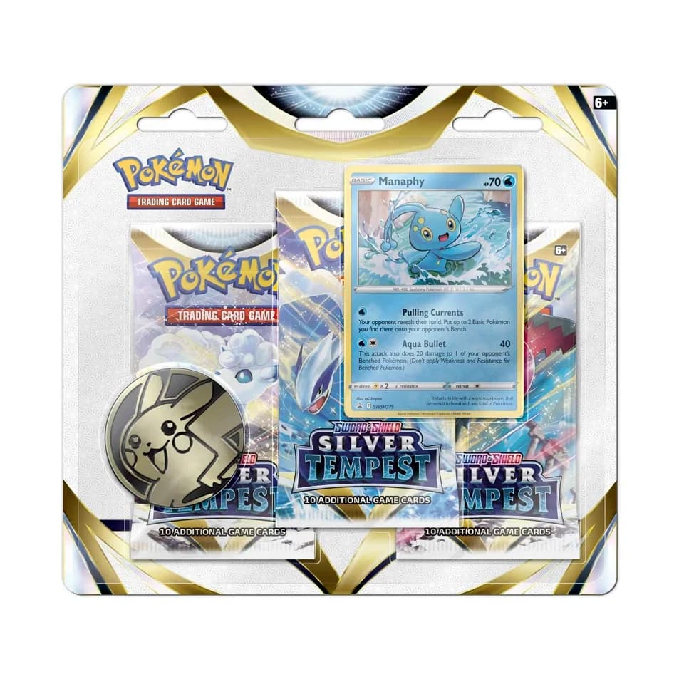 Silberne Sturmwinde: Manaphy 3er-Blister