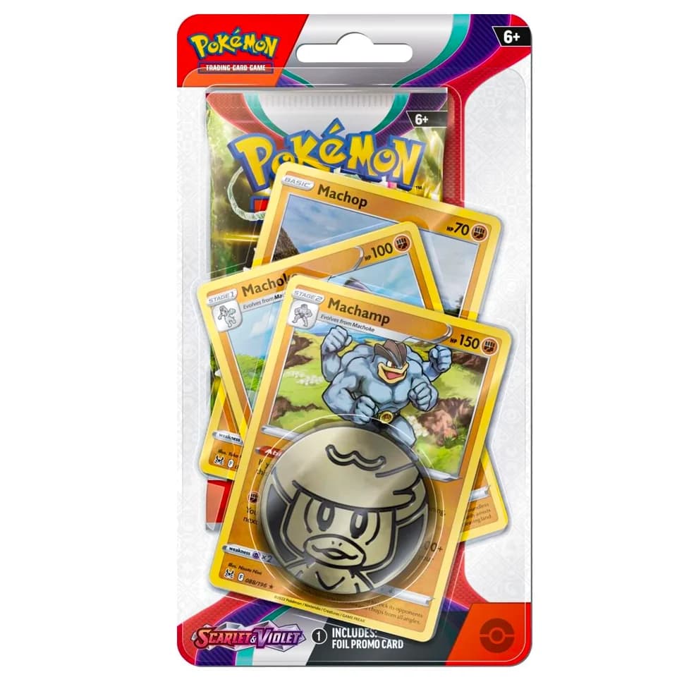 Karmesin & Purpur: Machamp Premium-Checklane-Blister