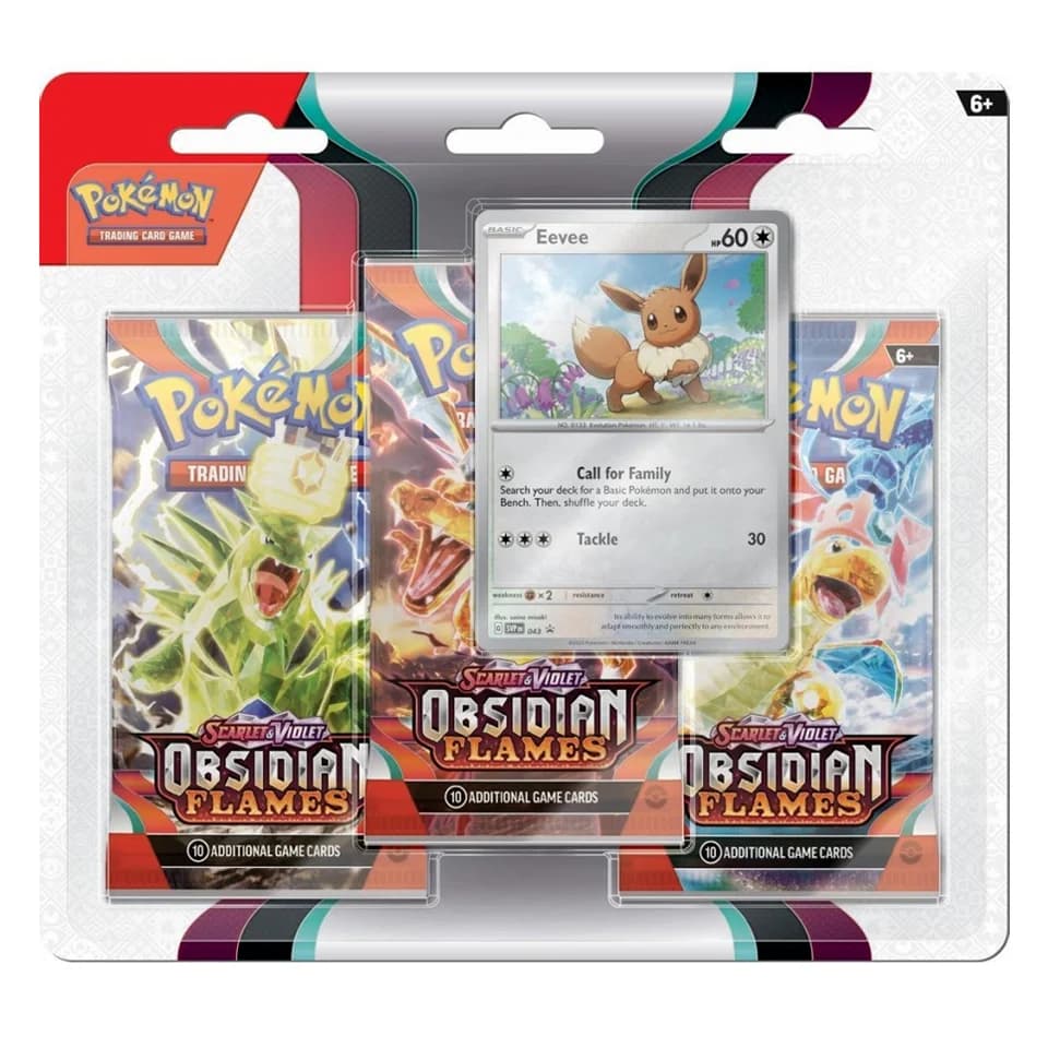 Obsidian Flammen: Eevee 3er-Blister