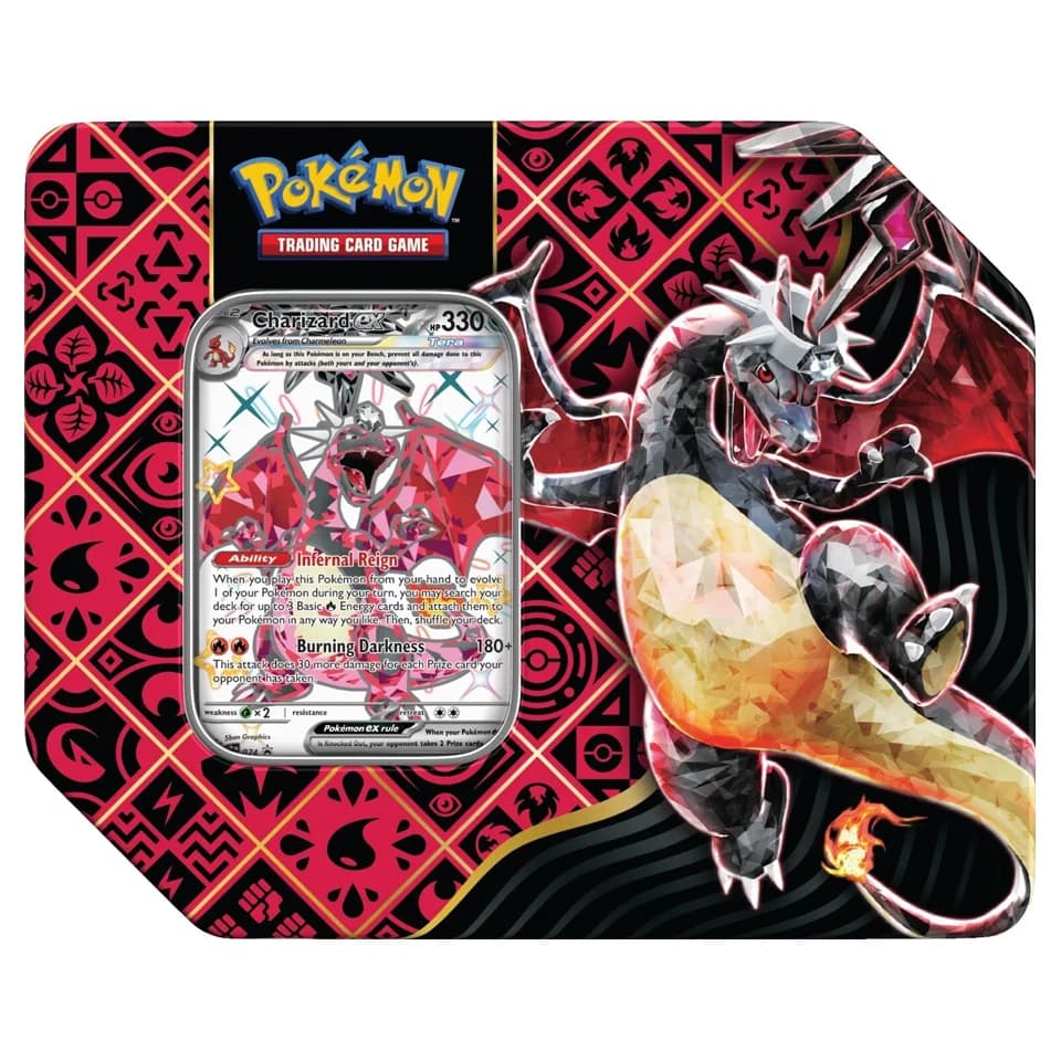 Paldeas Schicksale: Tera Charizard ex Tin (US Version)