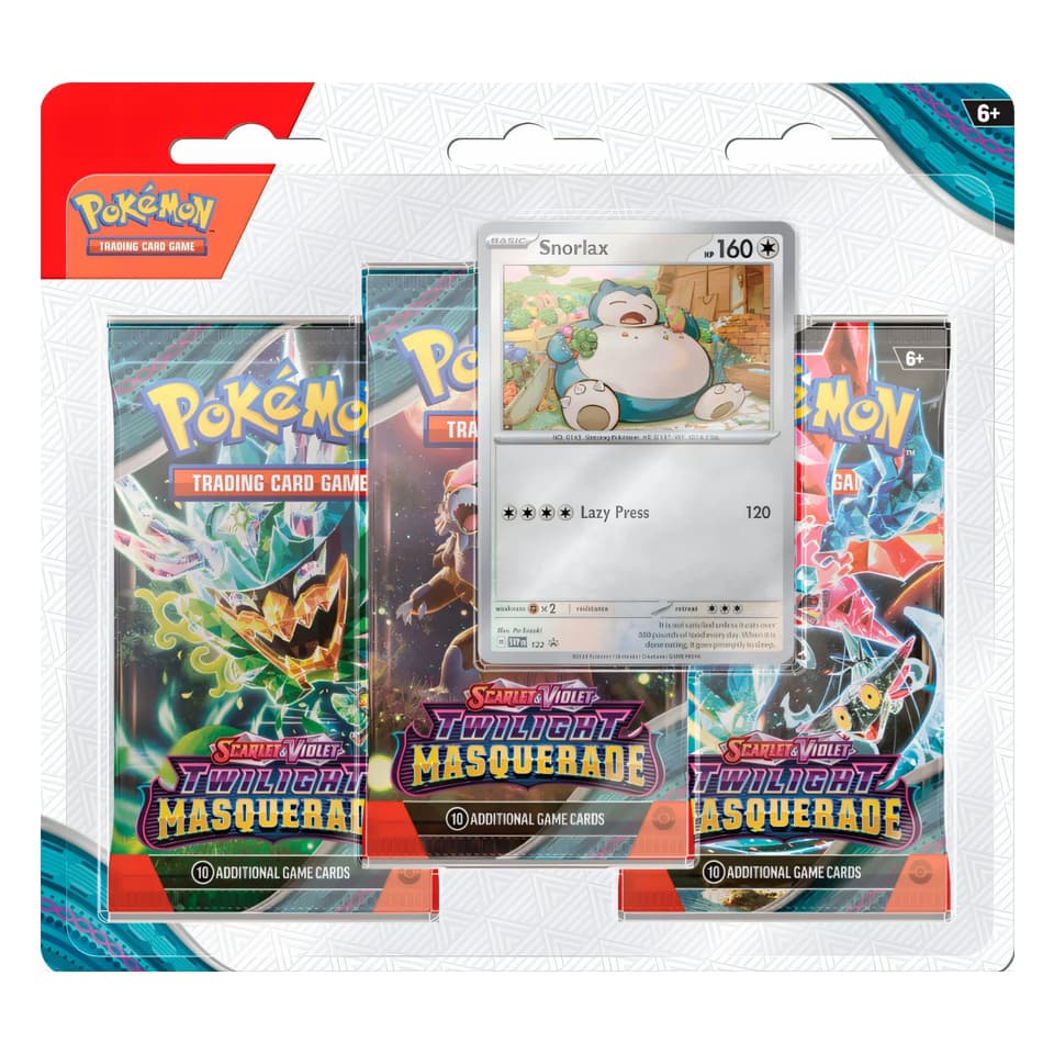 Maskerade im Zwielicht: Snorlax 3er-Blister