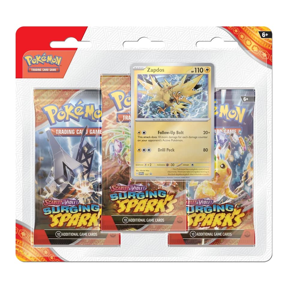 Stürmische Funken: Zapdos 3er-Blister