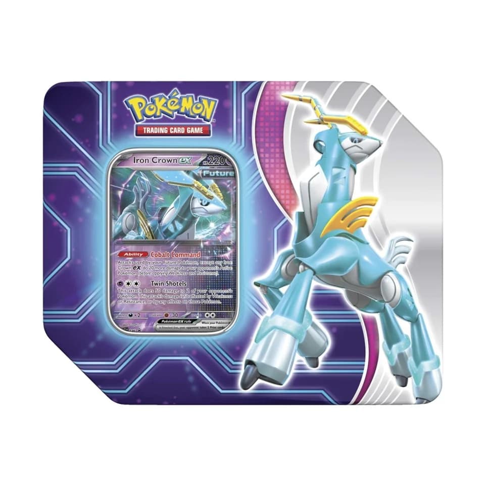Paradox Destinies Tins: Iron Crown ex Tin (US Version)