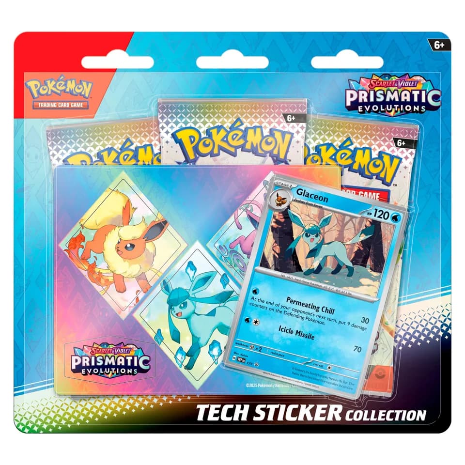 Prismatische Entwicklungen: Glaceon Tech-Sticker-Kollektion