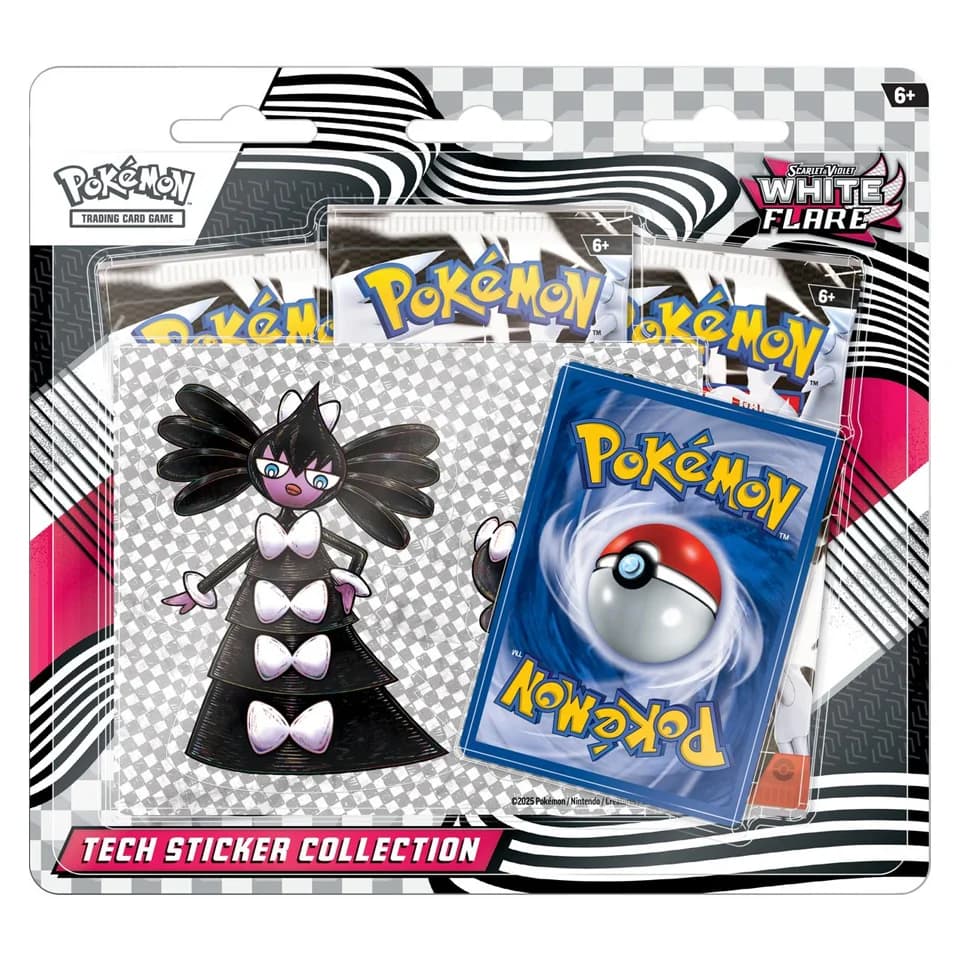 Weiße Flammen: Gothitelle Tech-Sticker-Kollektion