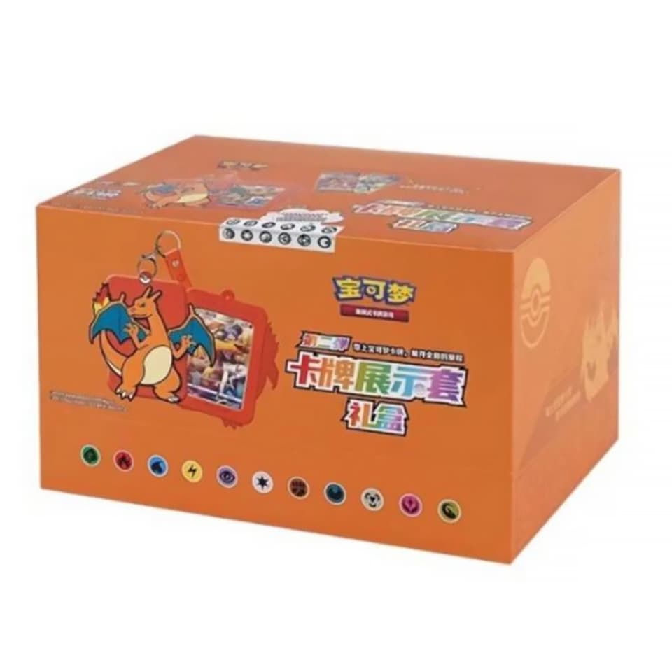 Pokémon Card Display Set Gift Box Case Charizard