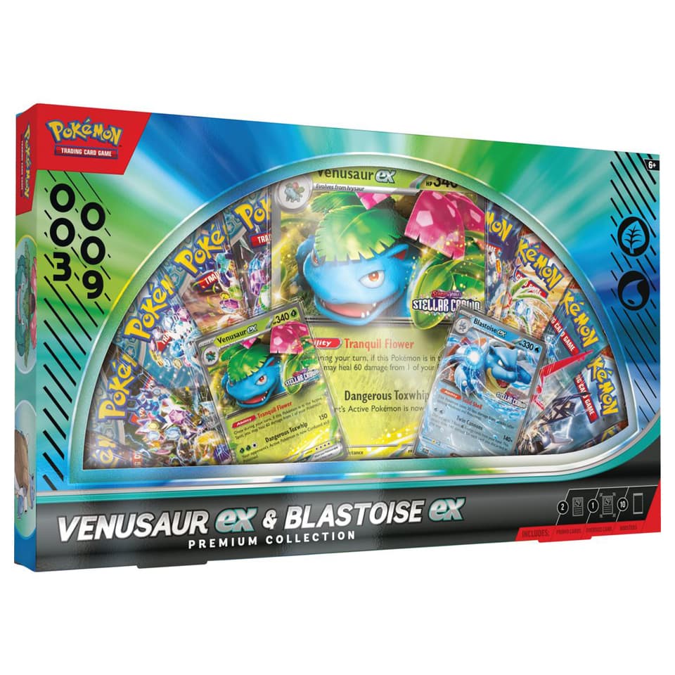 Venusaur ex & Blastoise ex Premium-Kollektion