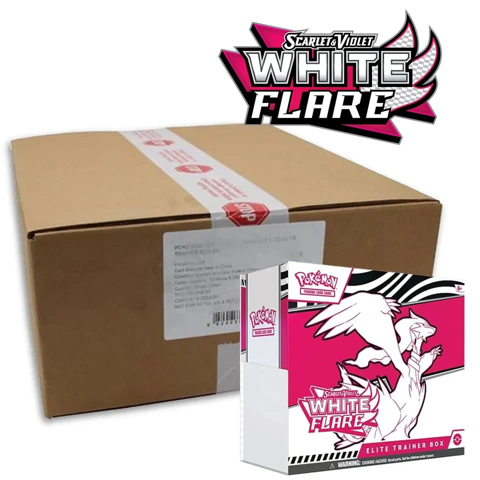 Weiße Flammen 10 Top-Trainer-Box Case