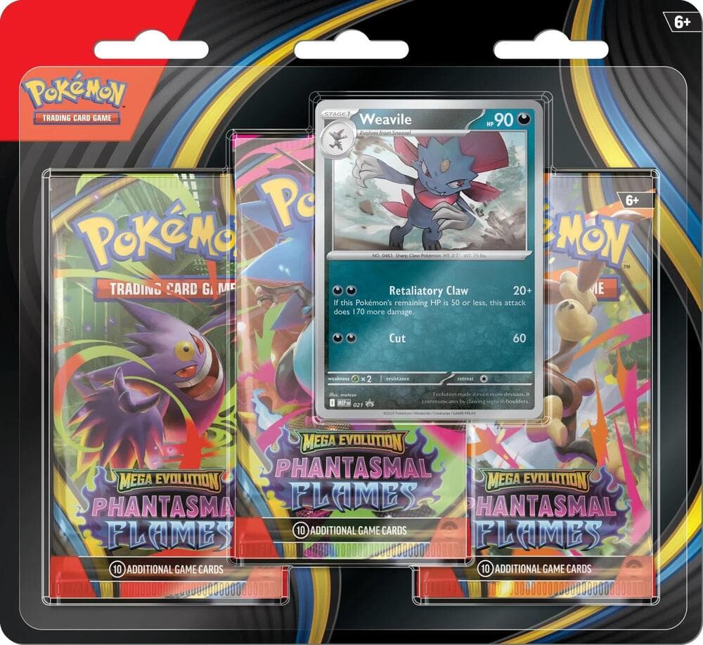 Fatale Flammen: Weavile 3er-Blister