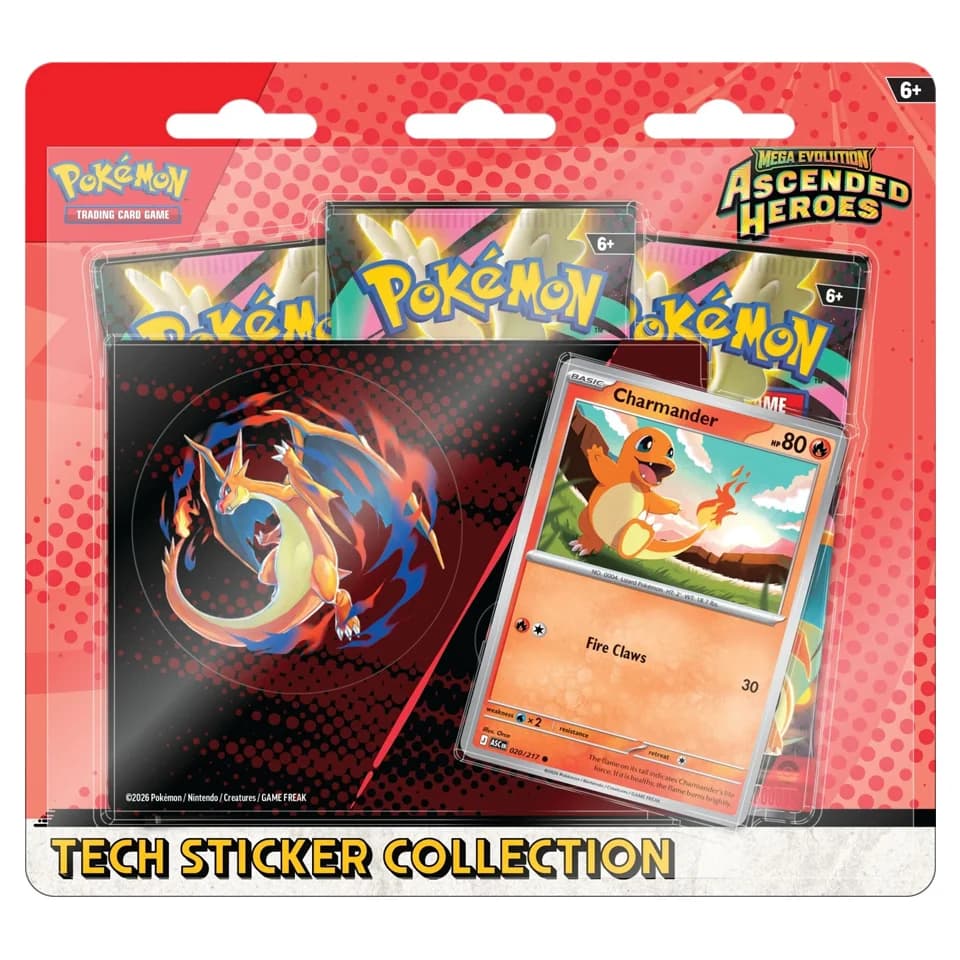 Erhabene Helden: Charmander Tech-Sticker-Kollektion