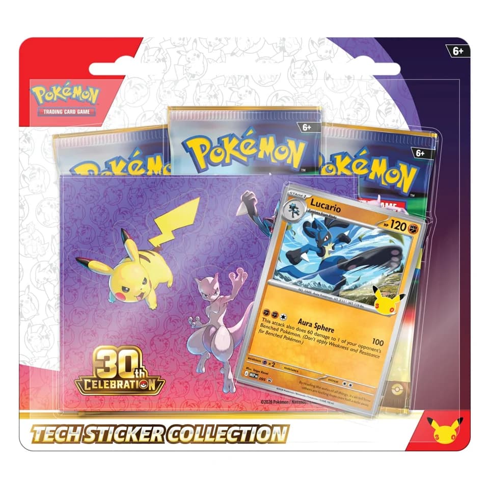 30 Jahre: Lucario Tech-Sticker-Kollektion