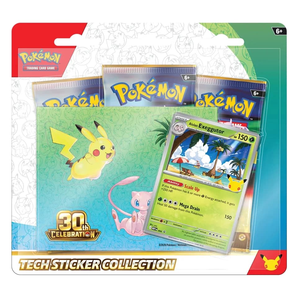 30 Jahre: Alolan Exeggutor Tech-Sticker-Kollektion
