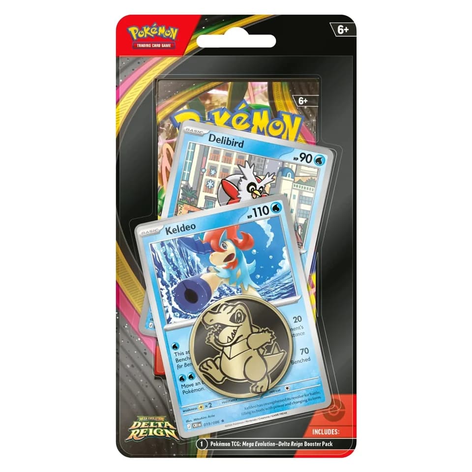 Delta Reign: Keldeo & Delibird Premium-Checklane-Blister